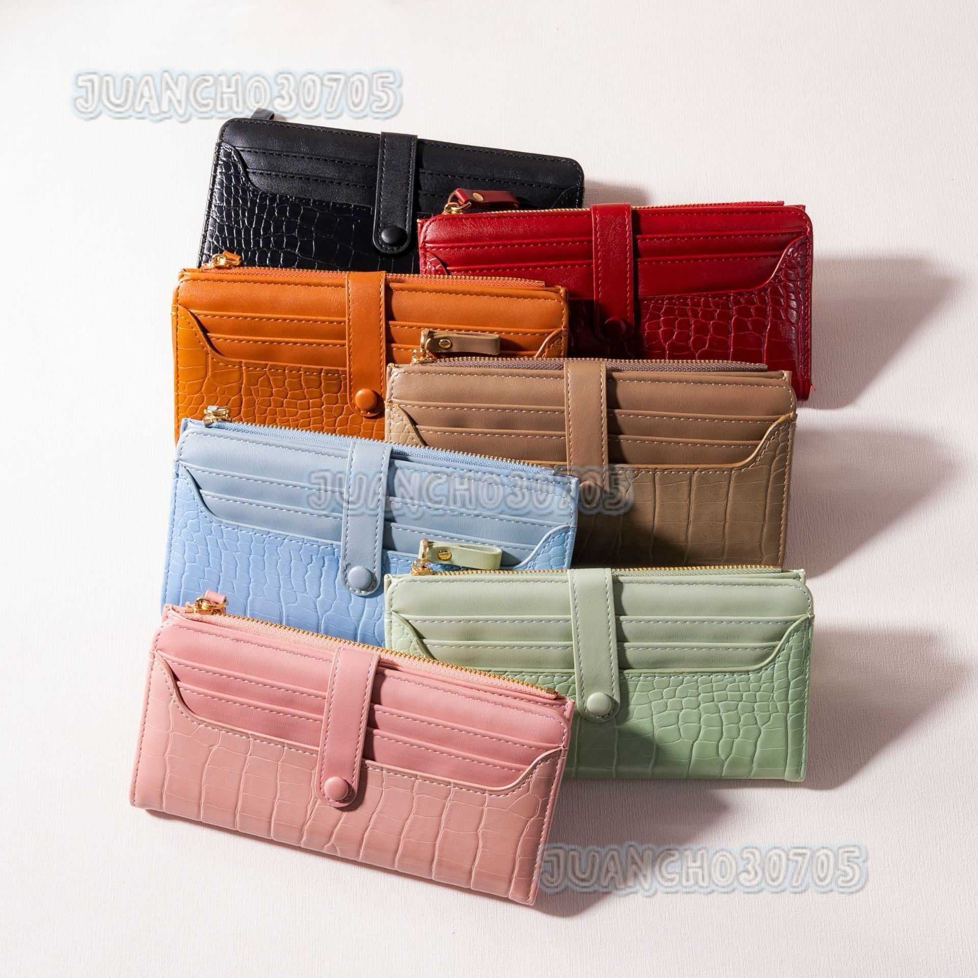 New Style Womens Wallet Long Fashion Clutch Alligator Pattern Zipper Buckle Creative Light Luxury Wallet for Women H250806