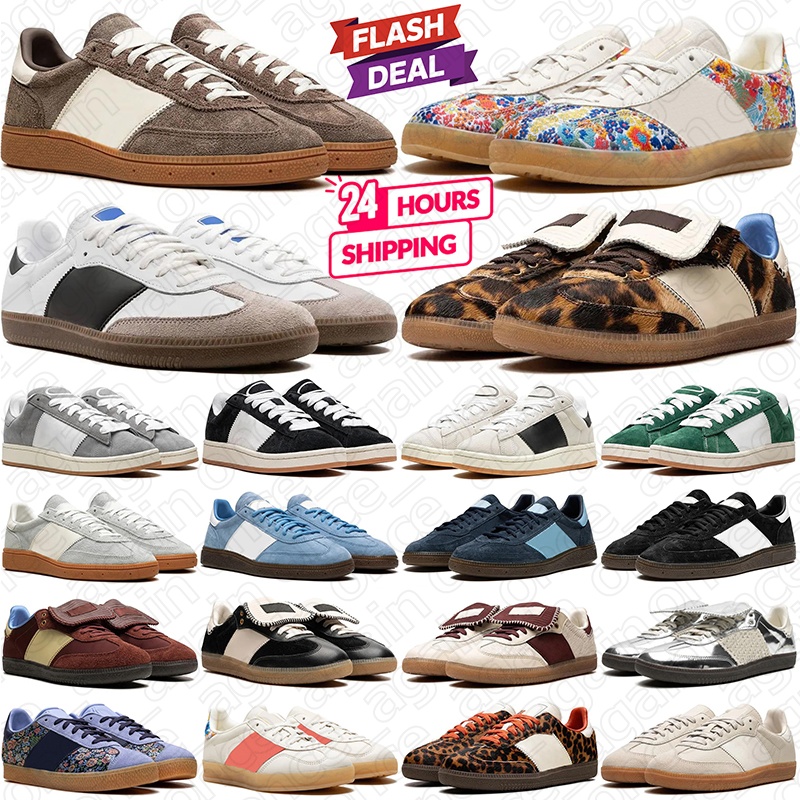 designer shoes sneakers women mens trainers Leopard Black White Gum Beige Dark Green Floral Embroidery Fashion womens Outdoor Sports Sneaker 36-45