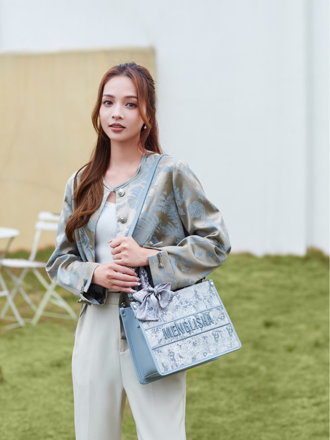 MENG LI SHA 2025 New Fashionable and Simple Summer Handheld Tote Bag for Women - Large Capacity Shoulder and Crossbody Bag for School and Commuting