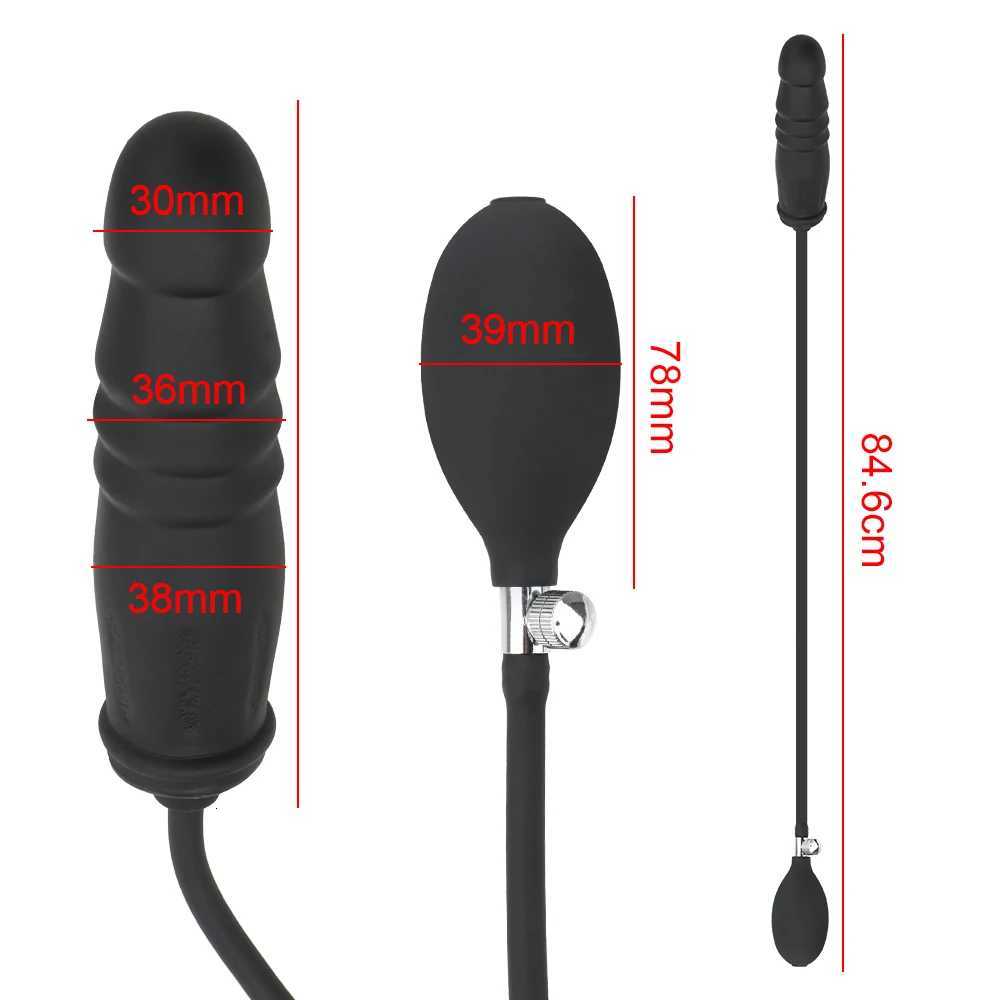 10pcs/lot Inflatable Dildos For Women Vaginal Anal Plug Men Butt Dilator Realistic Penis Female Masturbator Sex Toy Adult Games Couple Set XJ250806