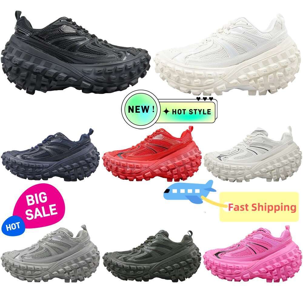Designer Bouncer Casual Shoes baleniagaPlatform Designer Sports Shoes Defender Paris Men And Women Casual Shoes Height Increasing Running Shoes Mens Sneakers