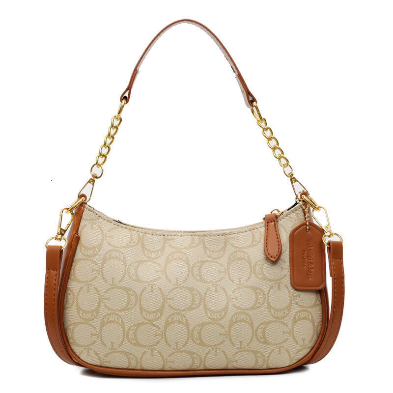 Trendy New Korean Fashion Printed Chain Small Square Versatile Commuter Shoulder Crossbody Bag for Women