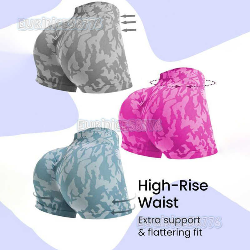 New Tie-dye Tight Yoga Shorts High Waist Slimming Hip-lifting Sports Shorts Running Training Fitness Leg-lengthening H250806