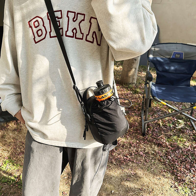 Lightweight Phone Unisex Versatile Crossbody Water Bottle Fashion Casual Travel Outdoor Drawstring Nylon Small Shoulder Bag