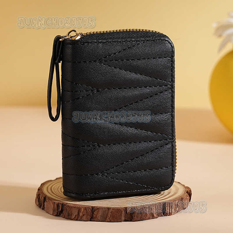 Embroidery Candy Color Small Style Womens Accordion Card Holder Student Coin Purse Credit Card Organizer H250806