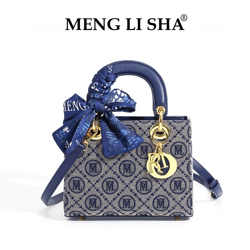 MENG LI SHA Korean Retro One Shoulder Crossbody Daisy Bag Women's 2025 New Niche High-End Casual Versatile Portable Tote Bag