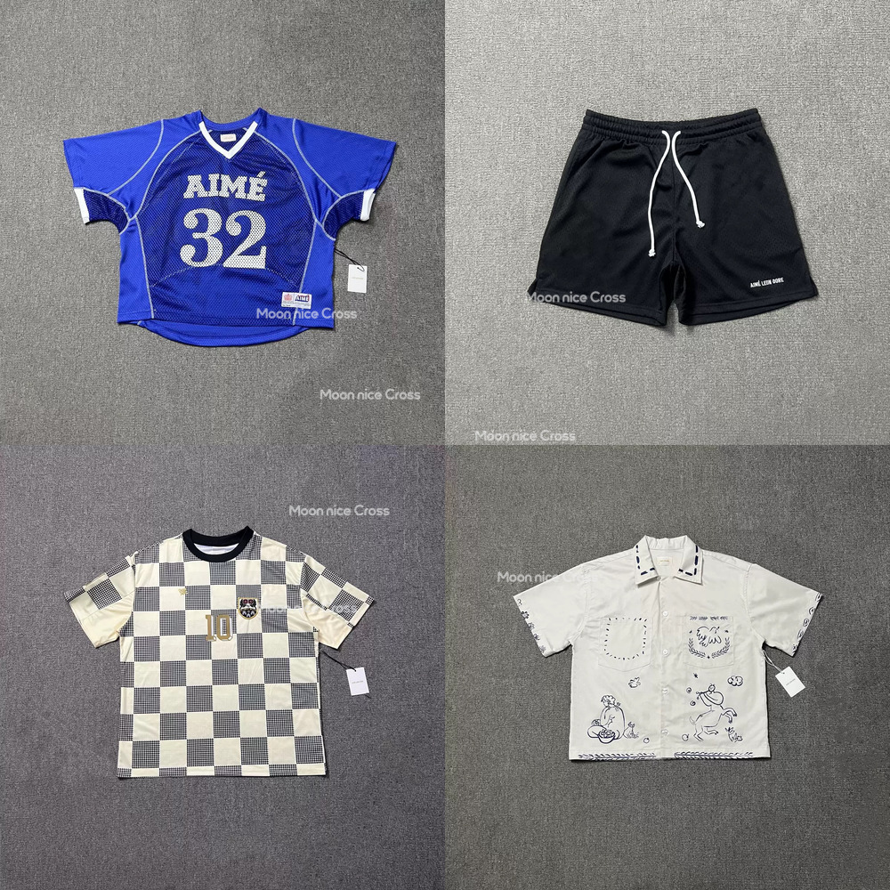 Designer Aimee Leon Dore Men T Shirts Summer Style High-Quality Aimee Shirt Loose Fit Tee For Casual Streetwear Cotton Aimee Leon Dore T Shirt Clothe T-Shirt 26b