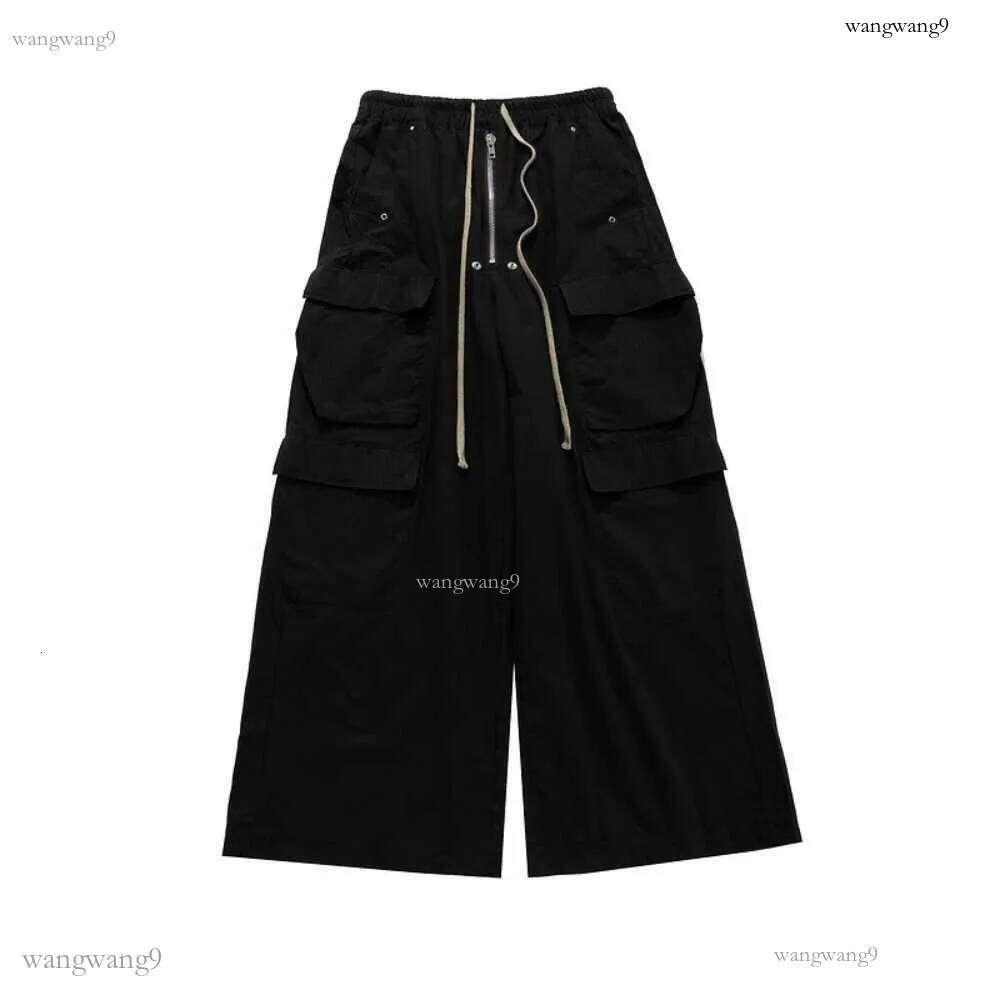 Owen Seak Mens Cargo Pants Casual Loose Gothic Mens Trouser Autumn High Street Black Pants Size XL W250505