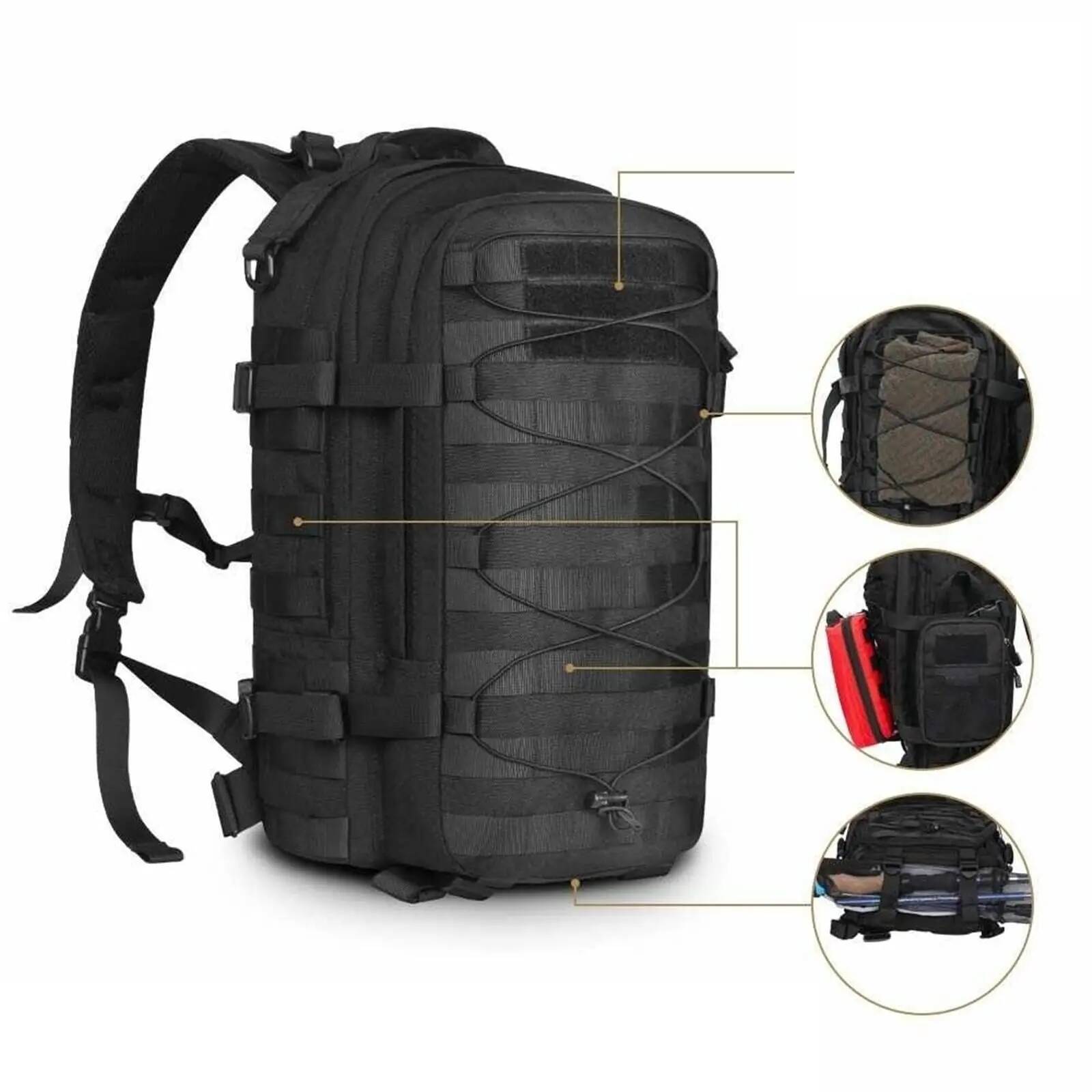 Tactical Assault Backpack Men Large Capacity 3P Attack Big Rucksack Travel Bag Hunting Hiking Camping Backpacks Outdoor high-quality