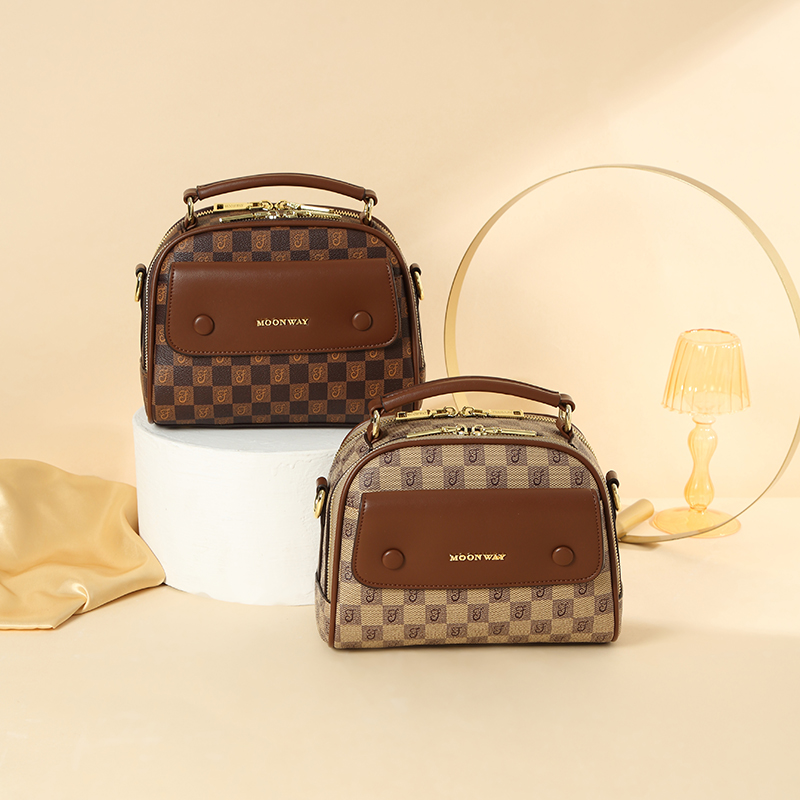 MKF Designer bag free shipping 2025 new fashionable temperament Boston bag high-end printed shoulder crossbody bag for women