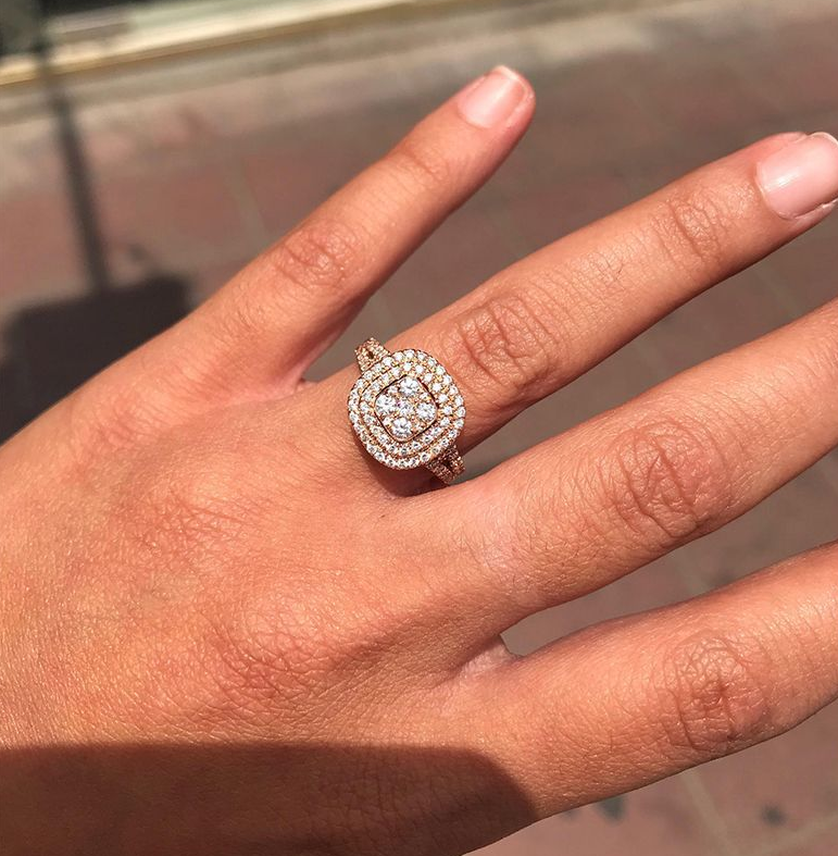 2025 Choucong Wedding Ring Luxury Jewelry 925 Sterling Silver Rose Gold Fill Round Cut 5A Cubic Zircon CZ Dimaond Gemstones Party Women Engagement Ban