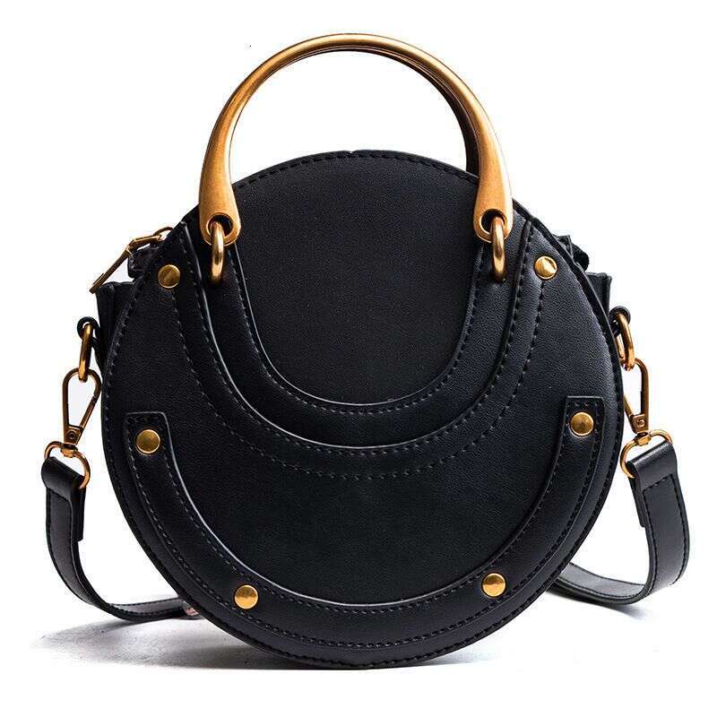 Our Store's Best-selling 2025 Foreign Trade Women's Small Round Bag European And American Fashion Frosted Splicing