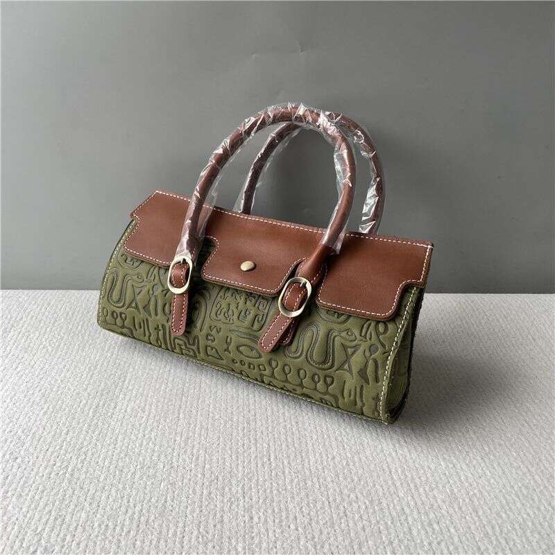 Designer Bag Tote Shoulder Bag New Crazy Horse Leather Handbag Crossbody Women S Embossed Large Capacity Versatile Trendy