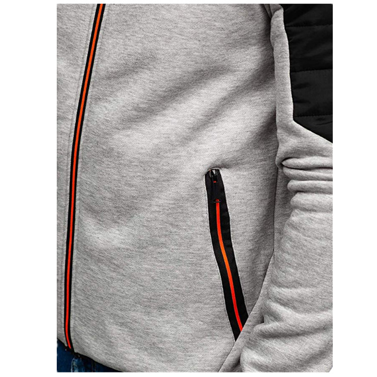 New Men Hoodies Casual Hoodies for Men with Zip Pockets Full Zip Long Sleeve Sweatshirt Sports Hooded Jacket