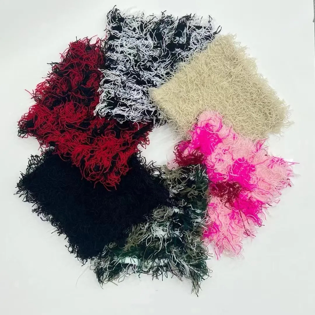 Hip Hop Distressed Knitted Caps Unisex Winter Y2k Cat Ears Little devil Beanies Outdoor Fuzzy Thick Warm Balaclava Hat 250806