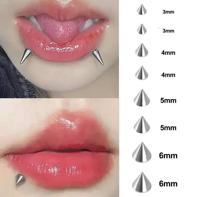 Fashion Lip Nail Eyebrow Nose Ring No Piercing Lip Nails Sticker Selfadhesive Waterproof Reusable Body Belly Button Jewelry 250805