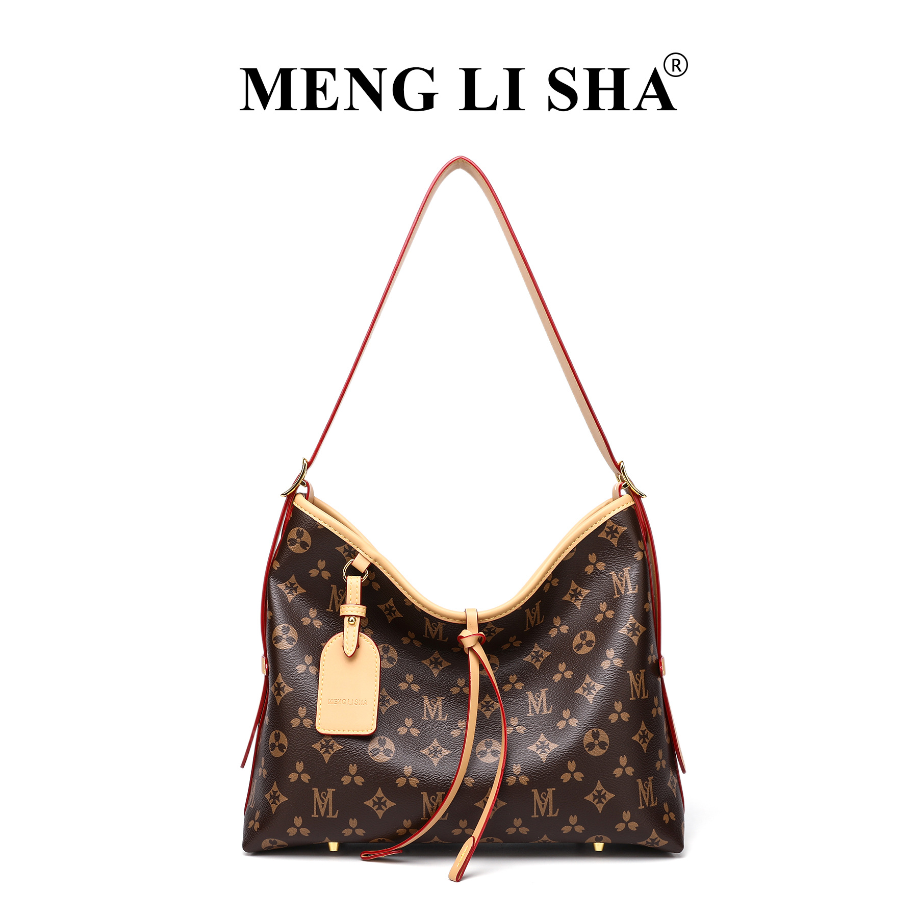MENG LI SHA Commuting Lazy Large-Capacity Single-Shoulder Underarm Tote For Women New Fashionable Personalized And Simple Handheld Bag In Summer 2025