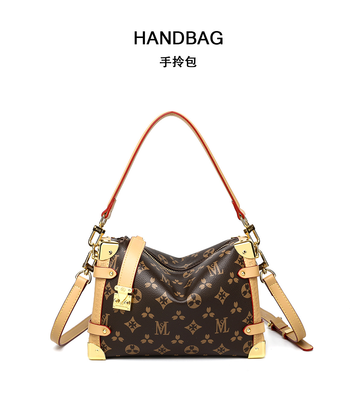 2025 New Handbox High Sense Fashion Printed Handbag Color Small Single-Shoulder Cross-Body Bag
