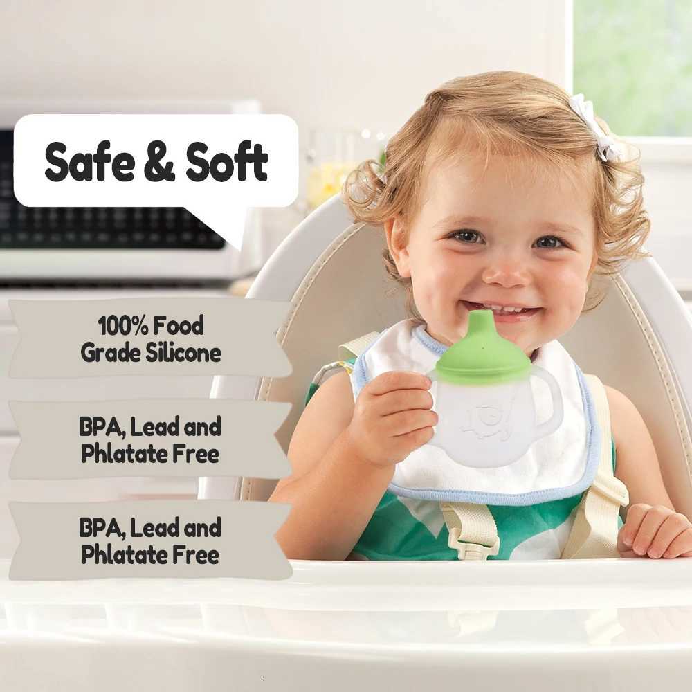 1PC Baby Silicone Sippy Cup and Training Cup for Baby Cup 150ml Soft Spout and Handles Unbreakable Easy Grip for Babies and Toddlers X250806