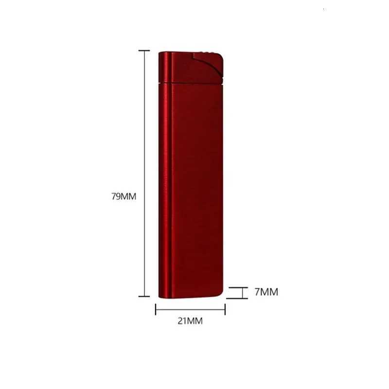 Mini Cigarette Lighter Windproof Green Jet Flame Torch Lighter Inflatable Butane Gas Smoking Accessories Pocket Lighter Z250806