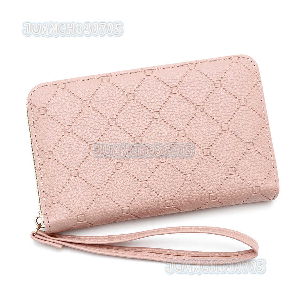 New Womens Coin Purse Style Simple Large Capacity Card Holder Zipper Clutch Phone Bag Drivers Document Bag H250806