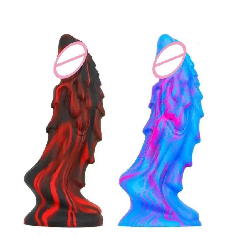 Dragon Dildo for Women Big Anal Dildo with Suction Cup Soft Monster Dildo Silicone Anal Plug Prostate Massager Sex Toys for Men XJ250806