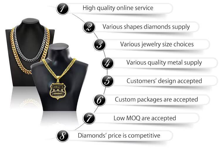 VOAINO Hip-hop Rap Infinite Four-leaf Clover Bracelet Cool Hipster Handsome Gold Set With Colored Lab Grown Diamonds Bracelet