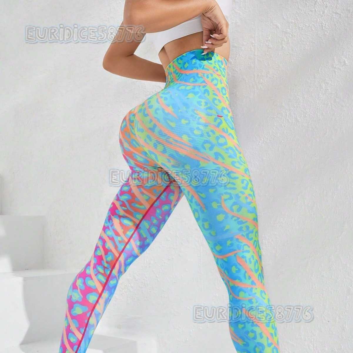 200+ Peach Butt Lift Gradient Yoga Pants Seamless Tie-dye Yoga Tight High Waist Outdoor Sports Fitness Leggings H250806