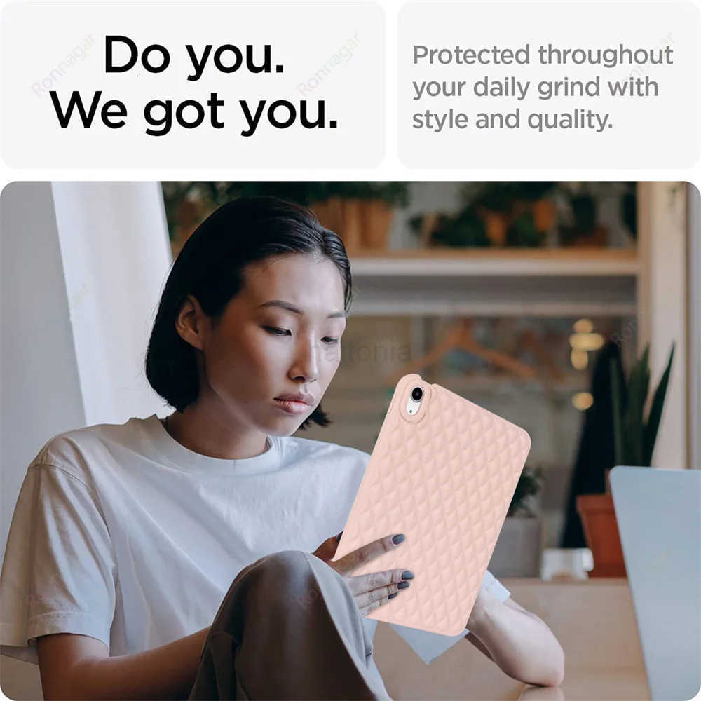 4th Generation iPad 10 9 8 7 6 5 9.7 10.9 Inch Pro 11 Air 5 4 3 Mini 6 4 5 Cases Girls Luxury Leather Grain Back Cover Funda O250806