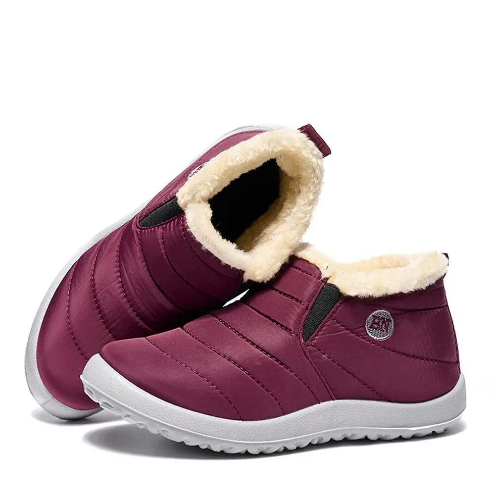 Winter Women Boots Waterproof Snow Boots Causal Ankel Boots Plus Size Women Warm Fur Cotton Shoes Plush 250731
