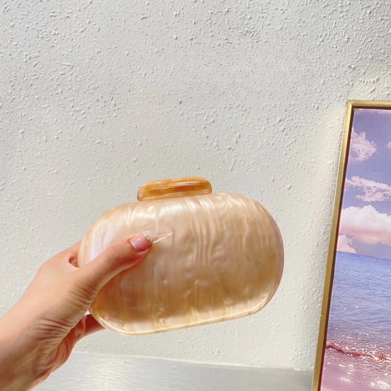 Handcrafted Acrylic Shell Handbag - Chic Messengers for Everyday Use & Evening Outfits