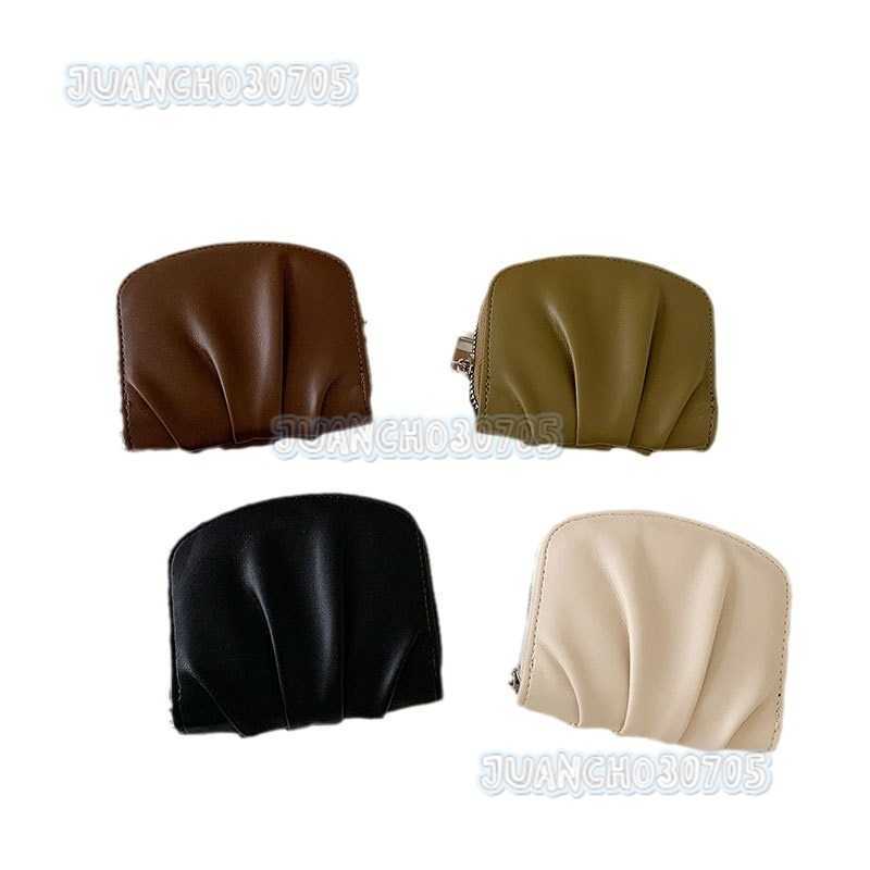 Pleated New Simple Cute Small Wallet for Women Celebrity Solid Color Versatile Coin Purse Wallet H250806