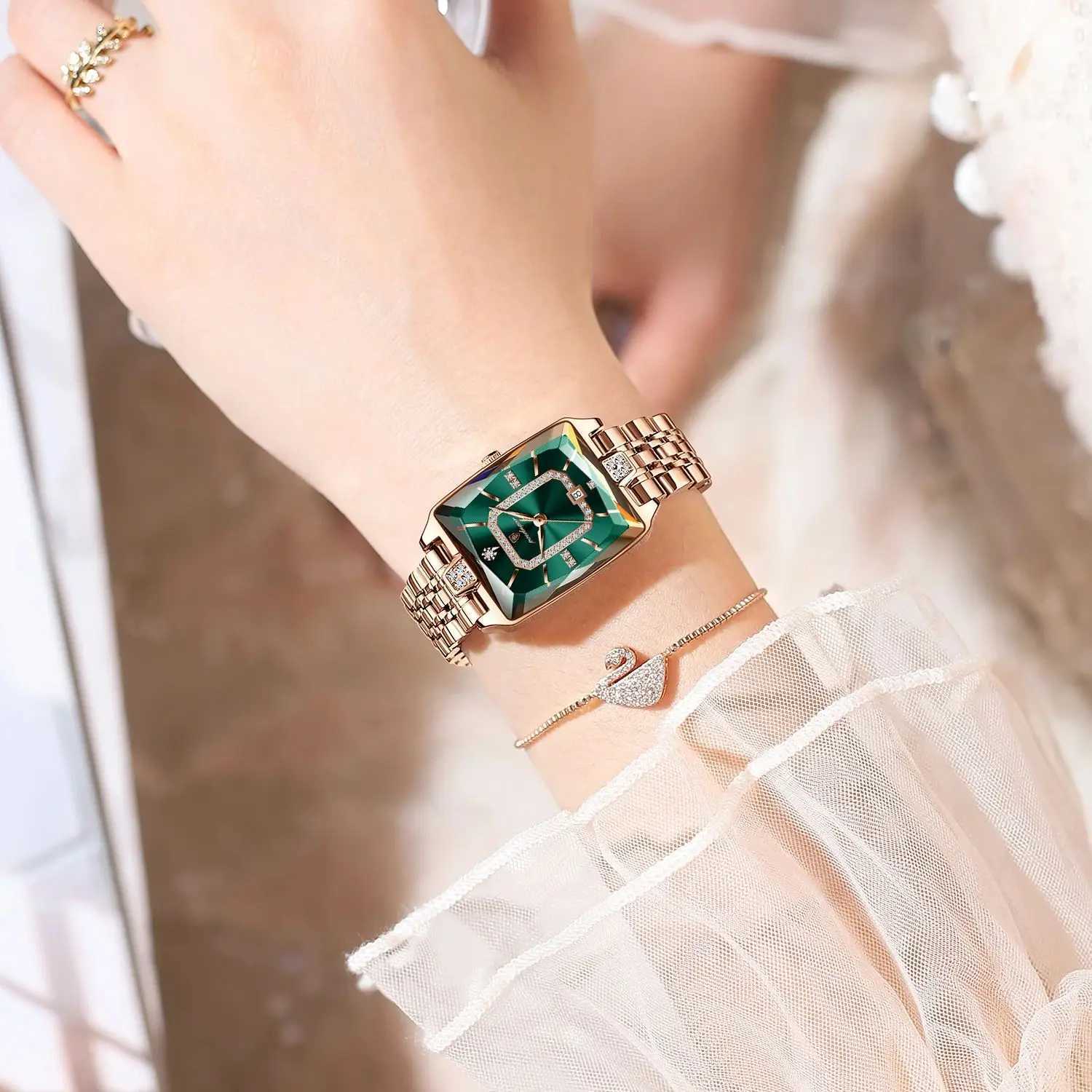 POEDAGAR Luxury For Woman Waterproof Calendar High Quality Ladies Stainless Steel Quartz Womens is Elegant+Box W250806