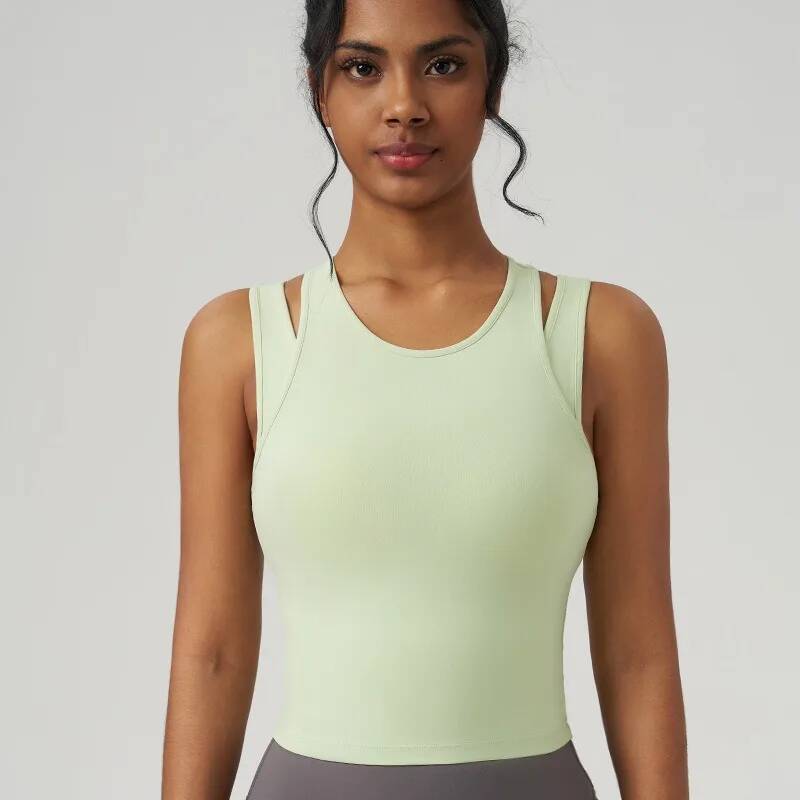 Yoga Women Gym Sleeveless Shirt Fiess Training Sportswear Vest Outdoor Running Sport Tank Tops