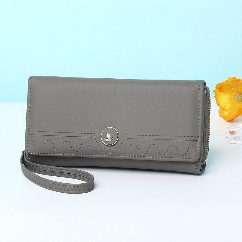 Women's New High-End Long for Women Large Capacity Fashion Simple 70% off Zipper Wallet