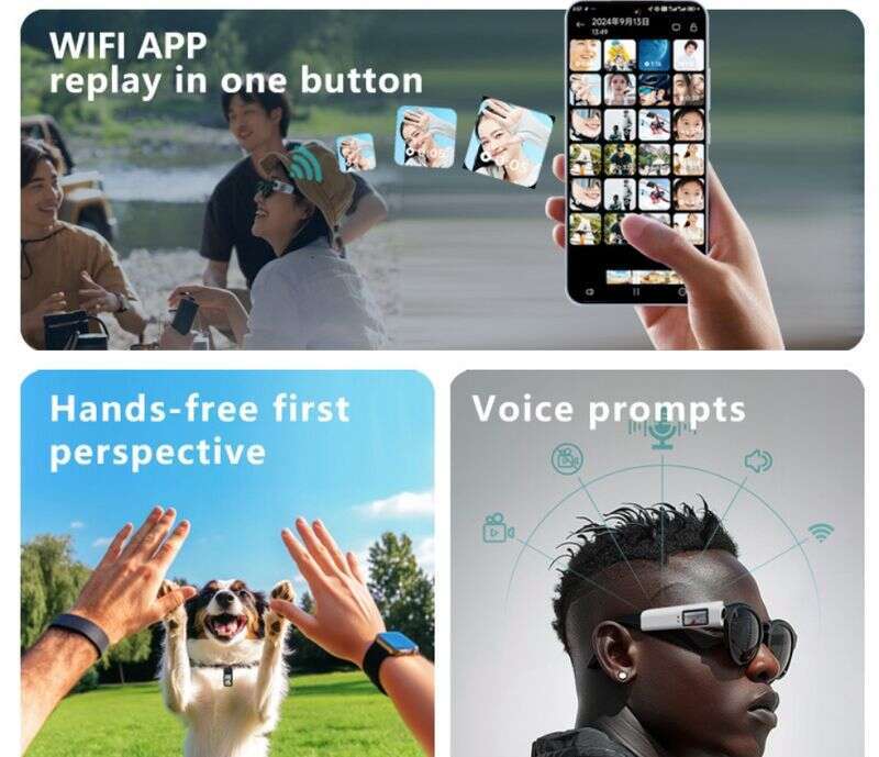 2K HD Eye Lens Wearable Recorder Recording Artifact Portable Life Outdoor Sports Camera