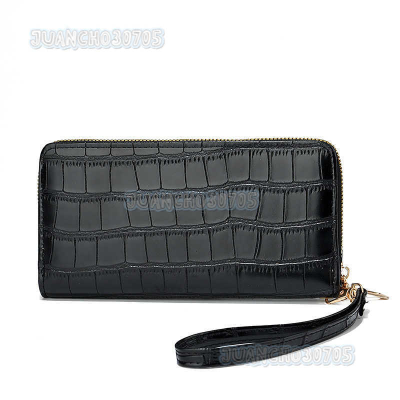 Womens Long Wallet New Fashion Crocodile Pattern Ladies Multi-card Slot Wallet Trendy Clutch H250806