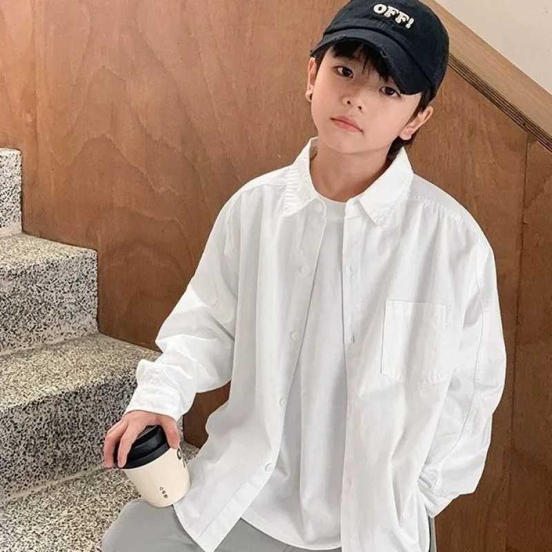 Boys Babys Kids Blouse Coat Jacket Outwear Cotton 2024 Yellow Spring Autumn High Quality Teenagers Overcoat Childrens Clothing X250806