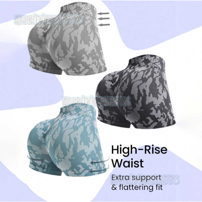 New Tie-dye Tight Yoga Shorts High Waist Slimming Hip-lifting Sports Shorts Running Training Fitness Leg-lengthening H250806