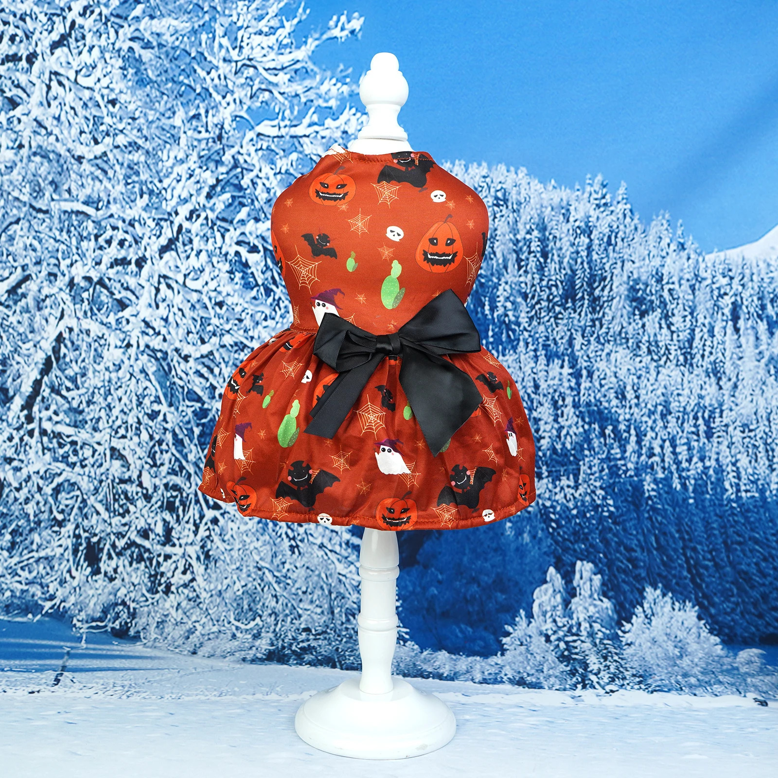 Pumpkin Pet Skirt for Small to Medium Dogs Teddy Bichon Poodle Dog Clothes Style Pet Apparel for Halloween 250805