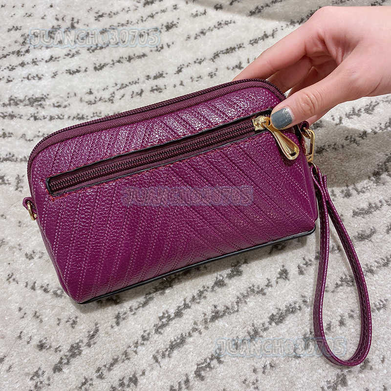 New Womens Small Bag Mini Fashion Single Shoulder Crossbody Bag Versatile Lightweight Clutch Bag Office Phone Bag Leather Bag H250806