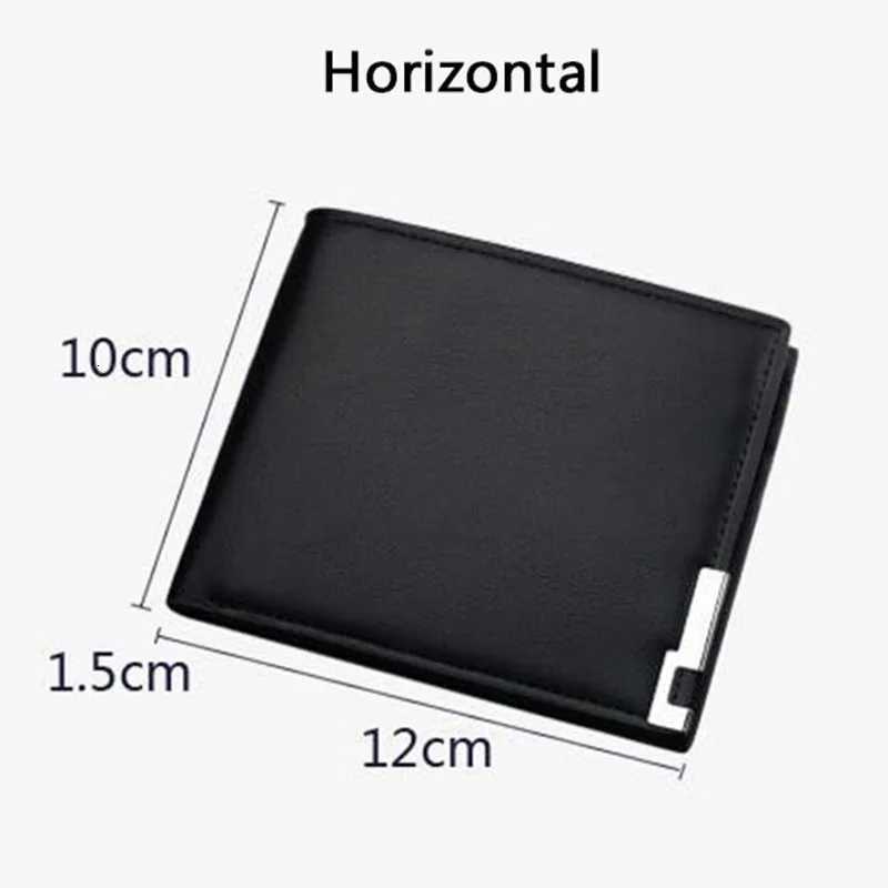 Short Men Wallets Card Holder Photo Holder Slim Male Print Wallet High Quality PU Leather Money Bag New Kpop Small Mens Wallet XJ250806