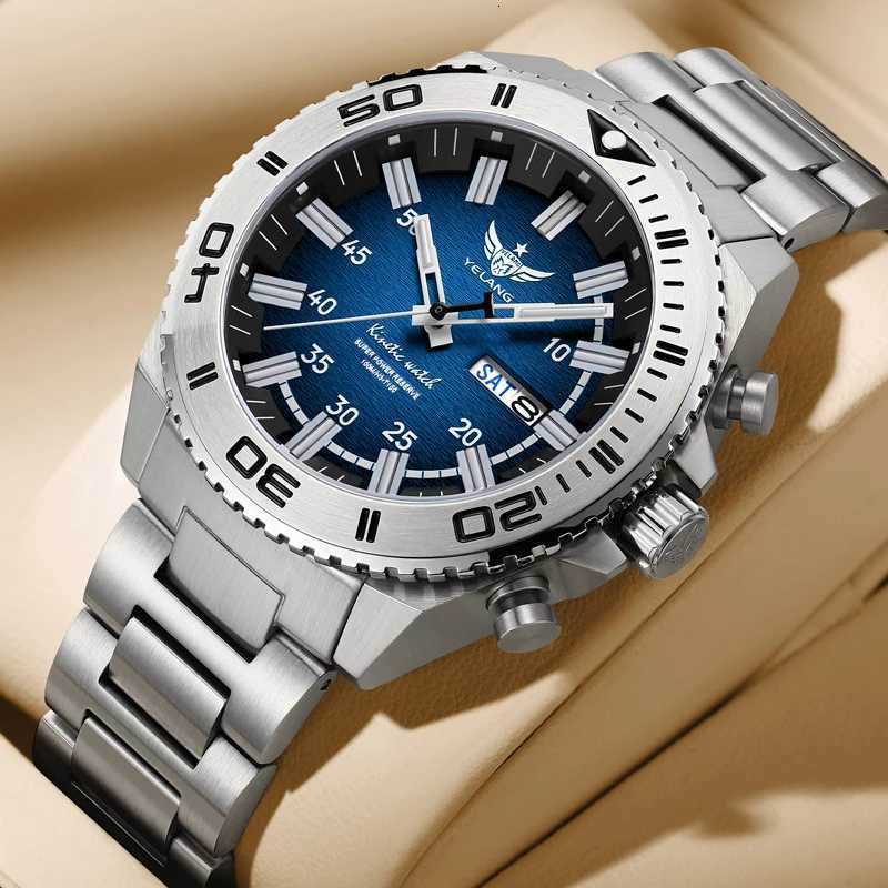Yelang es V1035 44mm Men Diving Human Kinetic Energy m Waterproof es luminous Jan PX83 Sphire W250806