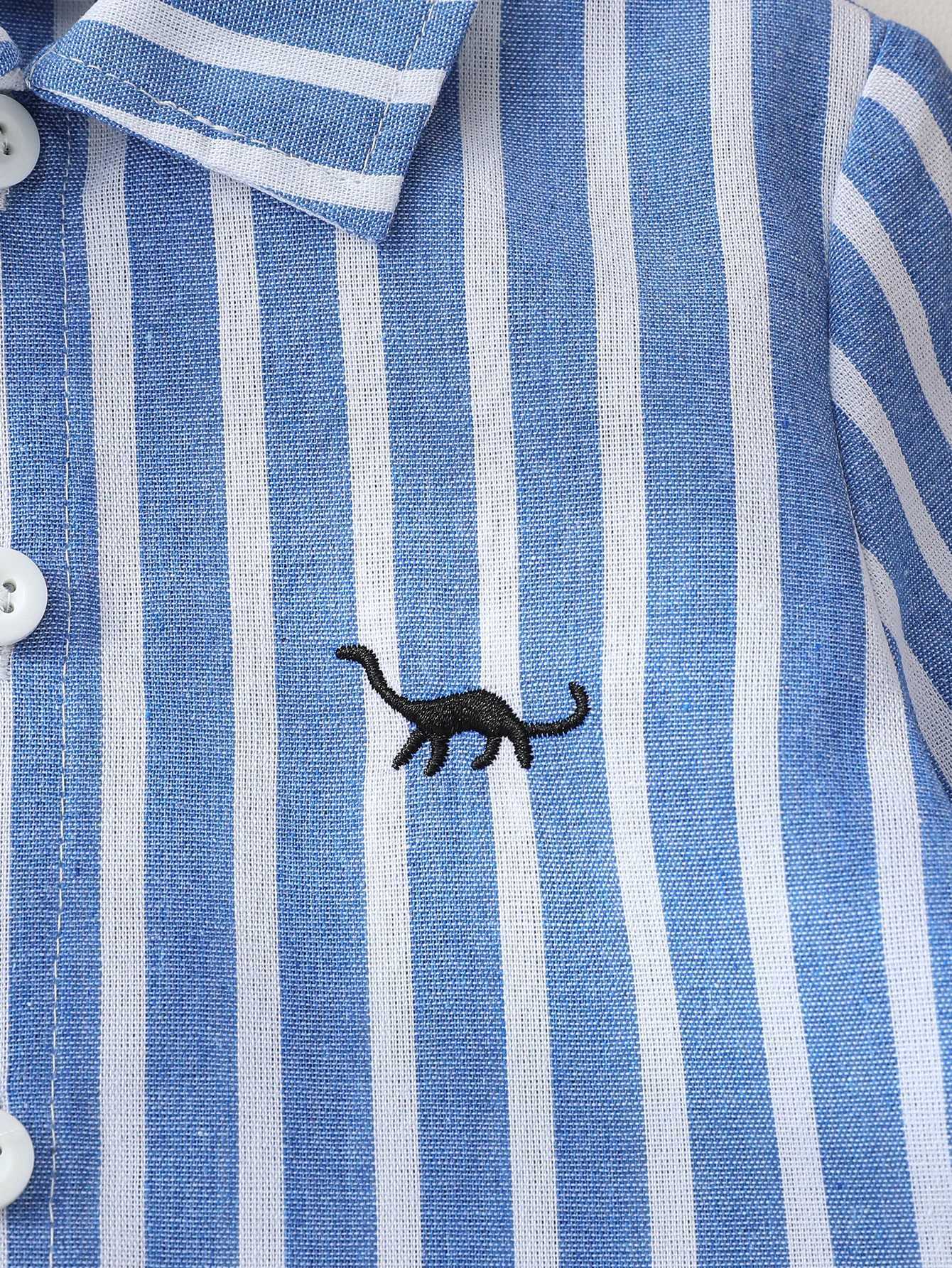 1-3 Years Old Spring Autumn Kids Baby Boys Clothes T-Shirt Toddler Striped Clothing Children Wears Infant Casual Blouse Clothes X250806