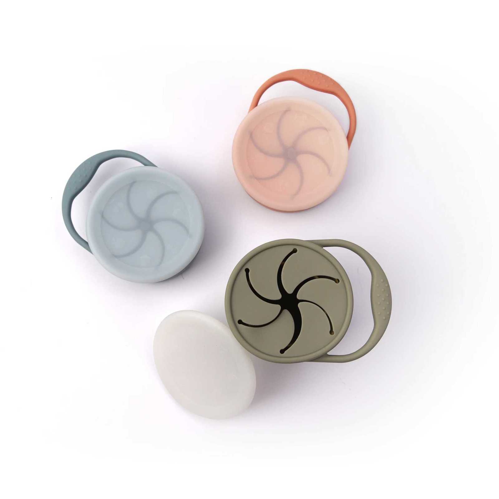 100% Food Safe Silicone Container Foldable Snack Cup Portable Food Cup With Lid X250806