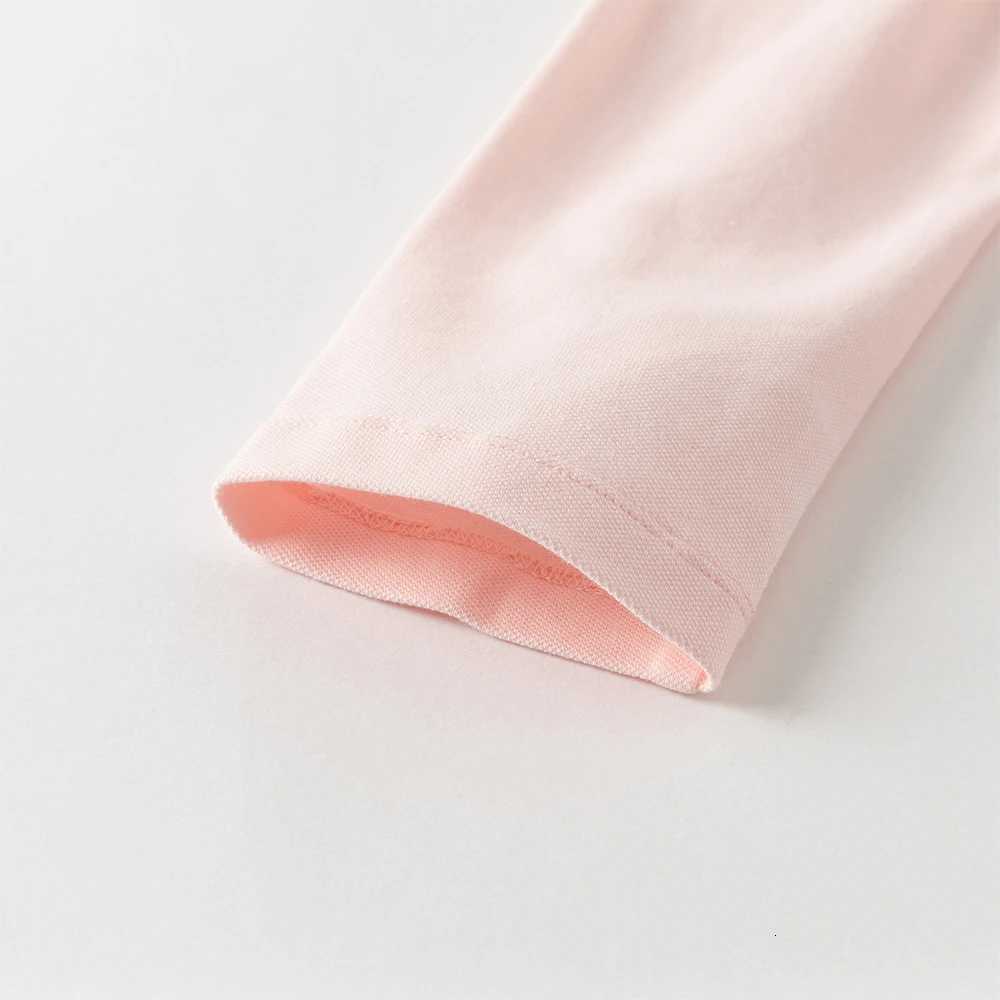 Dave Bella Childrens Pink T-shirt Autumn Gentle Casual Sweet Cute Girls Long Sleeve Cotton Base Shirt Party DK 3253680 X250806