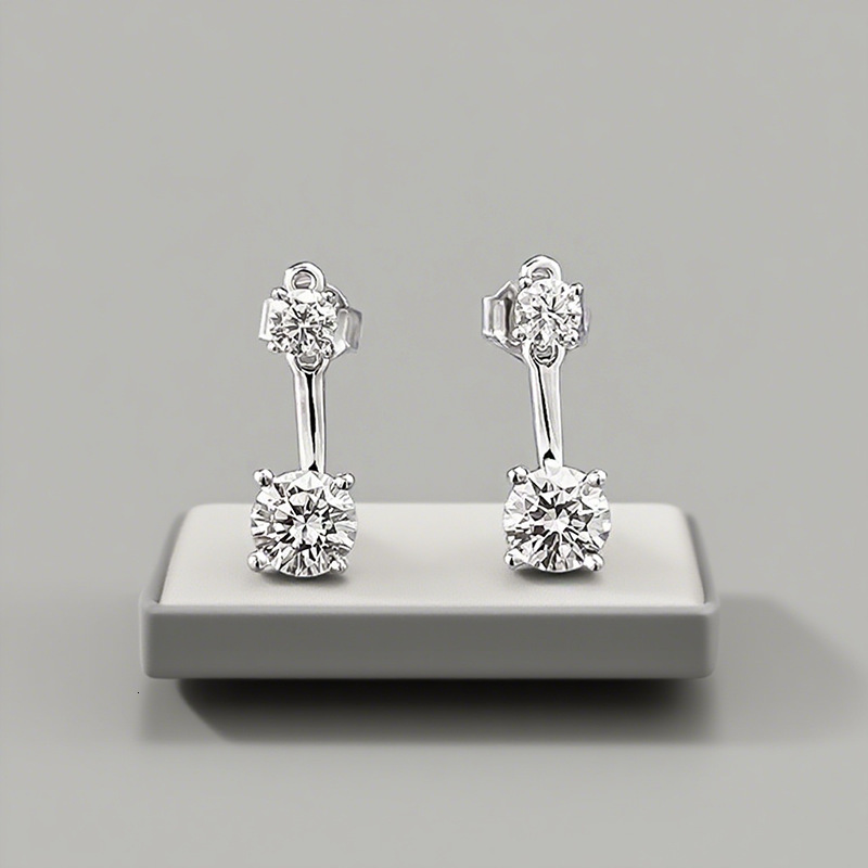 Hui Zhi Wing Jewelry New S Sier Light Back Hanging Earrings High-end Ear Accessories