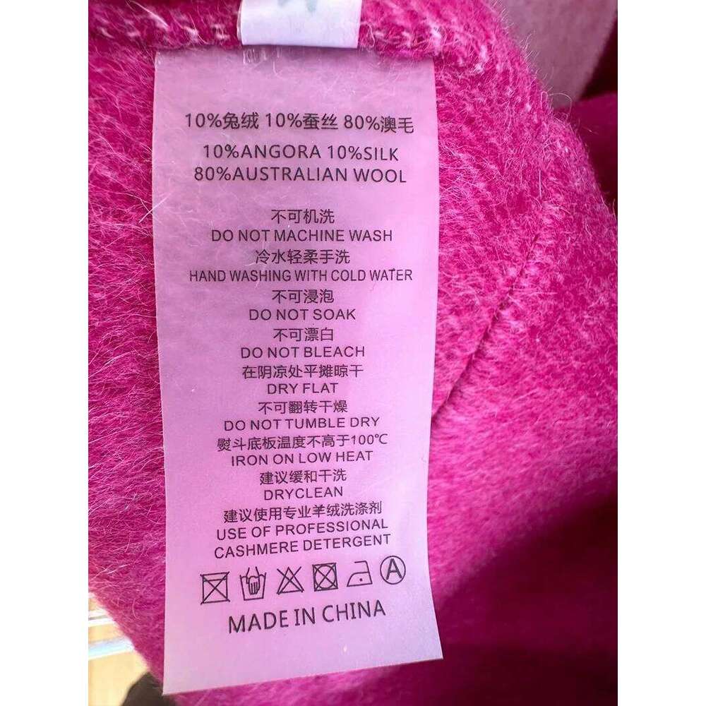 2025 Winter Jacket Women Real Natural Fox Fur Cuffs Wool Blends Gradient Color Thick Warm Fashion Outerwear Streetwear 250806