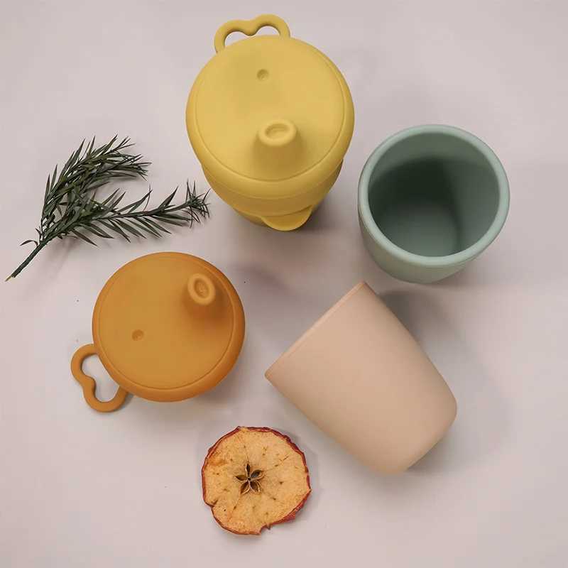 Portable Drinkware Baby Food Storage Snacks Cup Infant BPA Free Sippy Cup Silicone Feeding Accession For Kids Christmas Gift X250806