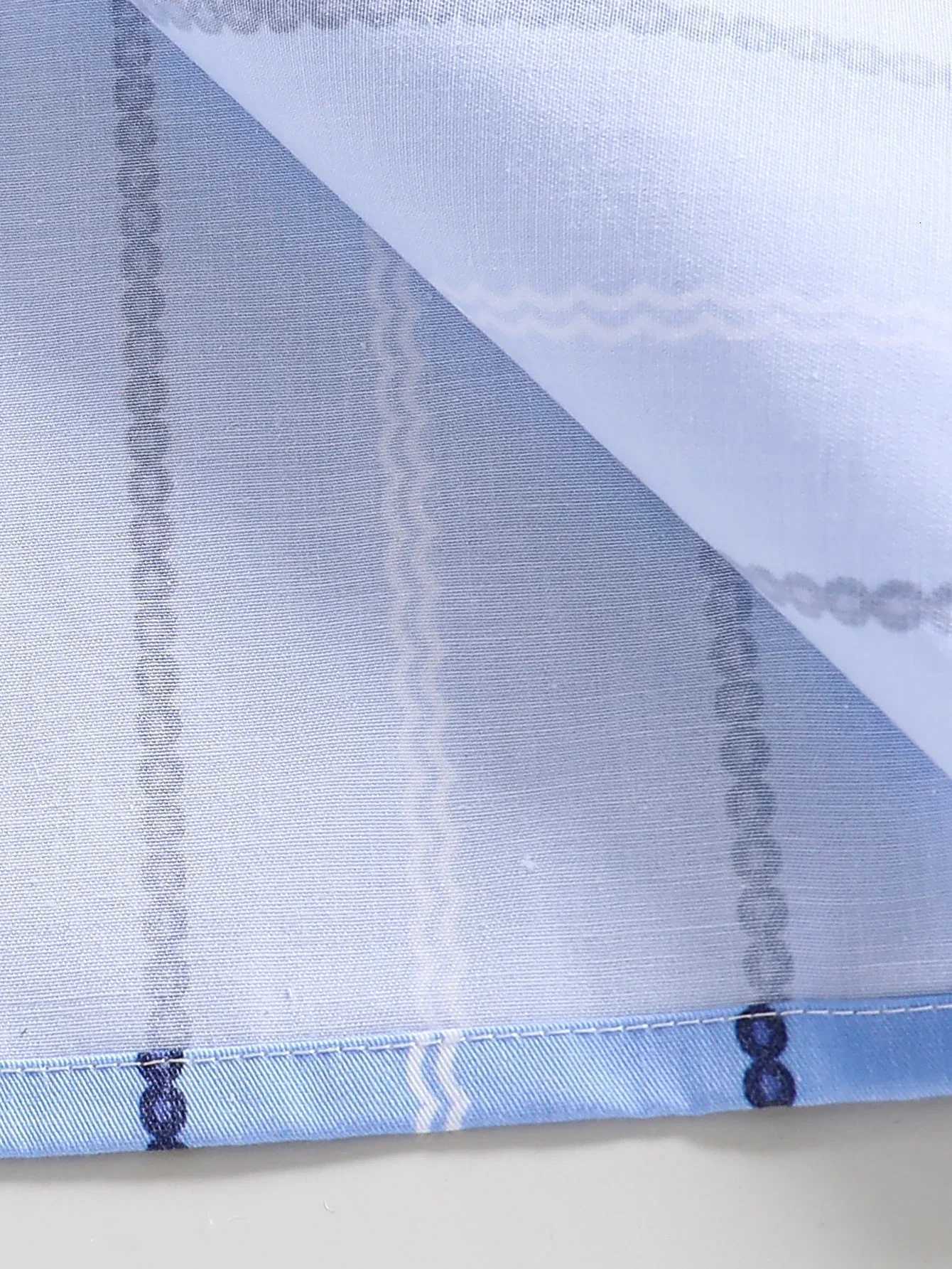 Boys Shirt Blue Striped Long Sleeved Shirt Childrens Casual Shirt School Uniform Party Wear Soft Comfortable Size sh-16Y X250806